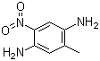2-甲基-5-硝基对苯二胺分子结构 (CAS 25917-89-9)