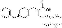 alpha-[(3,4-二甲氧基苯基)甲基]-1-(苯基甲基)-4-哌啶丙酸分子结构 (CAS 259170-03-1)