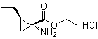 (1R,2S)-1-氨基-2-乙烯基环丙烷羧酸乙酯盐酸盐分子结构 (CAS 259214-56-7)