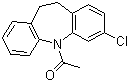 3-氯-5-乙酰基-10,11-二氢-5H-二苯并[b,f]氮杂卓分子结构 (CAS 25961-11-9)