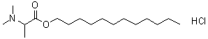 2-(N,N-二甲基氨基)丙酸十二烷基酯盐酸盐分子结构 (CAS 259685-49-9)