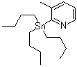 3-甲基-2-(三丁基锡烷基)吡啶分子结构 (CAS 259807-97-1)