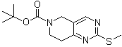 structure of CAS# 259809-78-4, 2-(甲硫基)-7,8-二氢吡啶并[4,3-d]嘧啶-6(5H)-羧酸叔丁酯