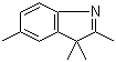 2,3,3,5-四甲基吲哚分子结构 (CAS 25981-82-2)