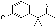 5-氯-2,3,3-三甲基吲哚分子结构 (CAS 25981-83-3)