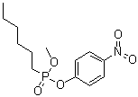 己基膦酸 甲基酯 4-硝基苯基酯分子结构 (CAS 259827-72-0)