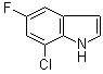 structure of CAS# 259860-01-0, 7-氯-5-氟-1H-吲哚