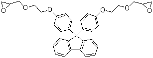 9,9-Bis[4-(2-oxiranemethyloxyethyloxy)phenyl]fluorene molecular structure (CAS 259881-39-5)