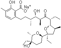 拉沙洛西钠分子结构 (CAS 25999-20-6)