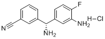 CAS 登录号：2602377-06-8, (R)-3-(氨基(3-氨基-4-氟苯基)甲基)苯甲腈盐酸盐