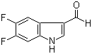 5,6-二氟-1H-吲哚-3-甲醛分子结构 (CAS 260267-07-0)