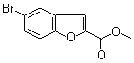 structure of CAS# 26028-36-4, 5-溴-2-苯并呋喃甲酸甲酯