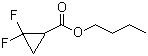 structure of CAS# 260352-79-2, 2,2-二氟环丙烷甲酸丁酯