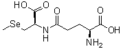 L-gamma-谷氨酰-3-(甲硒基)-L-丙氨酸分子结构 (CAS 26046-89-9)