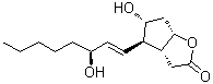 (3aR,4R,5R,6aS)-六氢-5-羟基-4-[(1E,3S)-3-羟基-1-辛烯-1-基]-2H-环戊二烯并[b]呋喃-2-酮分子结构 (CAS 26054-67-1)