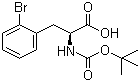 Boc-L-2-溴苯丙氨酸分子结构 (CAS 261165-02-0)