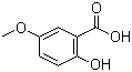 structure of CAS# 2612-02-4, 5-甲氧基水杨酸