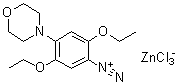 2,5-二乙氧基-4-吗啉基偶氮苯三氯锌酸盐分子结构 (CAS 26123-91-1)