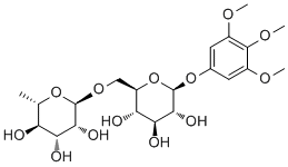 3,4,5-三甲氧基苯酚芦丁糖甙分子结构 (CAS 261351-23-9)