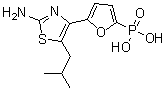 2-氨基-5-异丁基-4-[5-膦酰基-2-呋喃基]噻唑分子结构 (CAS 261365-11-1)