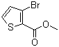 3-溴噻吩-2-羧酸甲酯分子结构 (CAS 26137-08-6)