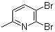 2,3-二溴-6-甲基吡啶分子结构 (CAS 261373-04-0)