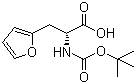 (R)-N-Boc-3-(2-呋喃基)丙氨酸分子结构 (CAS 261380-18-1)