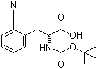 structure of CAS# 261380-28-3, Boc-D-2-cyanophenylalanine