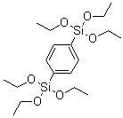 1,4-双(三乙氧基硅烷基)苯分子结构 (CAS 2615-18-1)