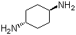 反式-1,4-环己二胺分子结构 (CAS 2615-25-0)