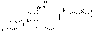 CAS 登录号：261506-24-5, (7a,17b)- 7-[9-[(4,4,5,5,5-五氟戊基)亚磺酰]壬基]雌甾-1,3,5(10)-三烯-3,17-二醇 17-醋酸酯