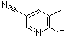 6-氟-5-甲基-3-吡啶甲腈分子结构 (CAS 261625-67-6)