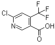 structure of CAS# 261635-77-2, 6-氯-4-(三氟甲基)-3-吡啶羧酸