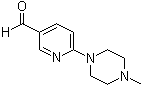 6-(4-甲基-1-哌嗪基)-3-吡啶甲醛分子结构 (CAS 261715-38-2)