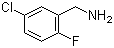 5-氯-2-氟苄胺分子结构 (CAS 261723-26-6)