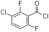 3-氯-2,6-二氟苯甲酰氯分子结构 (CAS 261762-43-0)
