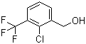 2-氯-3-三氟甲基苄醇分子结构 (CAS 261763-20-6)