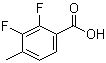 structure of CAS# 261763-37-5, 2,3-二氟-4-甲基苯甲酸
