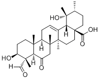 3,19-二羟基-6,23-二氧代-12-乌苏烯-28-酸分子结构 (CAS 261768-88-1)