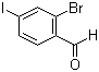 2-溴-4-碘苯甲醛分子结构 (CAS 261903-03-1)