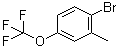 2-甲基-4-(三氟甲氧基)溴苯分子结构 (CAS 261951-96-6)