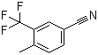 4-甲基-3-三氟甲基苯甲腈分子结构 (CAS 261952-06-1)