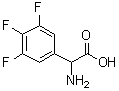 alpha-氨基-3,4,5-三氟苯乙酸分子结构 (CAS 261952-27-6)