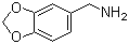 3,4-亚甲二氧基苄胺分子结构 (CAS 2620-50-0)