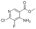 甲基4-氨基-6-氯-5-氟烟酸酯分子结构 (CAS 2621932-27-0)