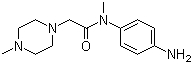 structure of CAS# 262368-30-9, N-(4-氨基苯基)-N,4-二甲基-1-哌嗪乙酰胺
