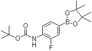 CAS 登录号：262444-42-8, 4-(叔丁氧羰基氨基)-3-氟苯硼酸频哪醇酯