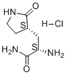 (αS,3S)-α-氨基-2-氧代-3-吡咯烷丙酰胺盐酸盐(1:1)分子结构 (CAS 2628280-48-6)