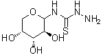 N-D-阿拉伯吡喃糖基-肼基硫代甲酰胺分子结构 (CAS 262849-62-7)