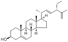 22-脱氢赤桐甾醇分子结构 (CAS 26315-07-1)